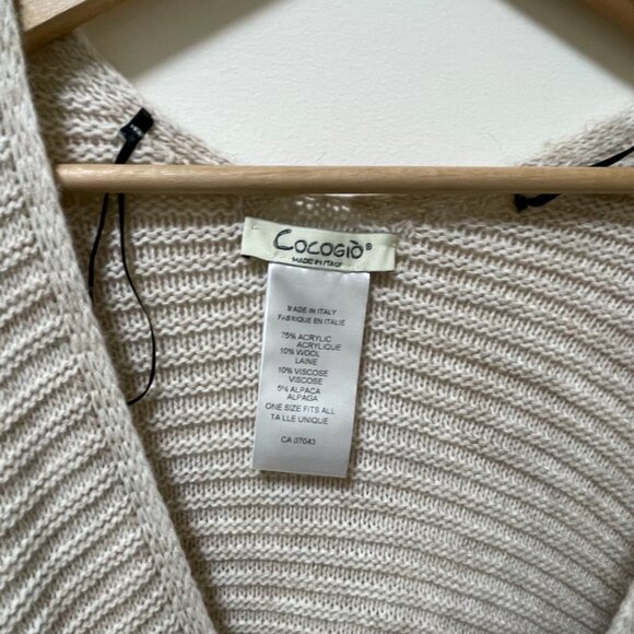 COCOGIO Kimono Poncho Sweater sz O/S - Picture 6 of 8
